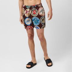AMIRI Men's Coaster Swim Trunks, Chocolate