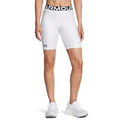 アンダーアーマー レディース ボトムス ハーフパンツ・ショーツ ショートパンツ Under Armour HeatGear 8in Shorts White ホワイト
