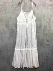 新品 LAKOLE ラコレ レースキャミ ワンピース sizeF/オフホワイト ■◇ レディース