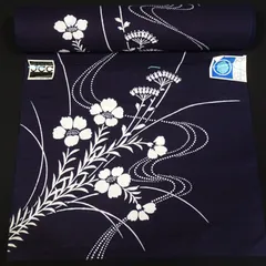 綿　浴衣　反物　花【232392】