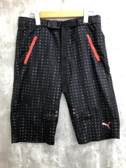 PUMA プーマ ドット ハーフ パンツ sizeM/黒 ■◇ メンズ