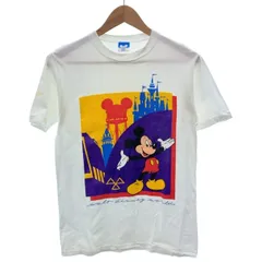 DISNEY　Tシャツ　80s vintage　80年代　OLD　半袖　トップス　クルーネック　プリント　キャラクター　ミッキー　USA製　古着　/1953