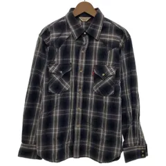 Levi's　ネルシャツ　フランネル　長袖　トップス　チェックシャツ　ウエスタンシャツ　レギュラーカラー　胸ポケット　スナップボタン　スモールe　赤タブ　オーバーサイズ　アメカジ　古着　/1234