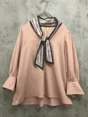 tocco closet トッコクローゼット タイデザイン 7分袖 ブラウス シャツ sizeM/ピンク ■◇ レディース