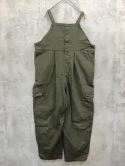 JEANASIS ジーナシス フロント ボタン サロペット オーバーオール sizeF/カーキ ■■ レディース