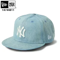 NEW ERA ニューエラ 14744811 9FIFTY ニューヨーク・ヤンキース ウォッシュドデニム スナップバック キャップ NY【ニューエラ 帽子 キャップ デニム ウォッシュド フラットバイザー ベースボール キャップ 調節可能 ユニセックス 新品