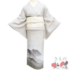 訪問着 着物 中古 正絹 袷 フォーマル 小倉俊成 落款 吉祥文様 名物裂