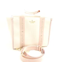 美品 kate spade ケイトスペード キップ キャンバス スモール トート 2wayバッグ ショルダー ハンド レディース AO3767 