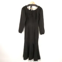 未使用 michell Macaron ミシェルマカロン SCC0409 美シルエットチュールワンピース F レーヨン他 長袖 ロング レディース AO3771A82 