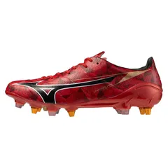 ミズノ メンズ シューズ ブーツ・レインブーツ Mizuno Alpha II Made in Japan Mix Mens Soft Ground Rugby Boots RedBlackGold ブラック