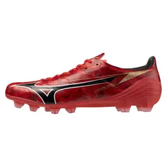ミズノ メンズ シューズ ブーツ・レインブーツ Mizuno Alpha II Pro Firm Ground Football Boots RedBlackGold ブラック