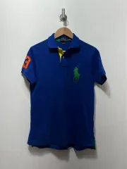 POLO RALPH LAUREN ポロラルフローレン ビックポニー 半袖 カラーTシャツ ブルー S