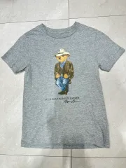 ポロ ラルフローレン キッズ ベア Tシャツ グレー 7/130