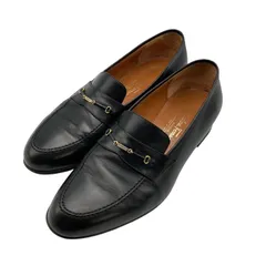 Salvatore Ferragamo サルヴァトーレフェラガモ ビットローファー サイズ8 1/2 メンズ ブラック 中古 D4