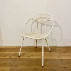 アメリカ ヴィンテージ パティオチェア ガーデンチェア ミッドセンチュリー 60s フォールディング 折りたたみ アイアン【B6393】