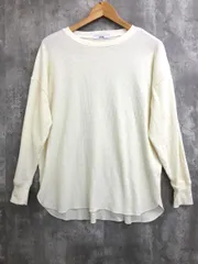 JOURNAL STANDARD relume ジャーナルスタンダードレリューム TCワッフル オーバーサイズ ロングスリーブ Tシャツ sizeF/白 ■◇ レディース
