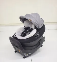 THE S ISOFIX エッグショック ZA-670 グレー コンビ 新安全基準R129適合 新生児OK クリーニング済み C0823219