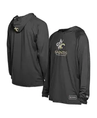 ニューエラ メンズ アウター パーカー・スウェット パーカー New Era Mens Black New Orleans Saints Functional Fandom Hoodie Black ブラック