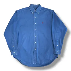 POLO Ralph Lauren スカイブルー コットン シャツ