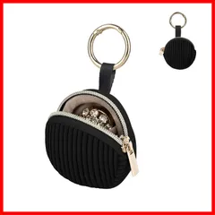 プレゼント用 ラッピング袋 収納袋 ギフトバッグ(Black) イヤリング 指輪 指輪 ネックレス 持ち運びピアス リングバックル付き コーデュロイジュエリーホルダー収納 携帯用 ミニ小物いれポーチ ポーチ リング 1個 ジュエリーポーチ Wish] [Des