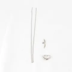 『ジャンク』TIFFANY&Co.【ティファニー】 オープンハート エルサペレッティ 2.0g チェーン切れ ネックレス シルバー925 レディース