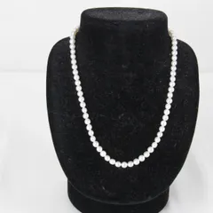 良品『USED』 ネックレス パール/シルバー レディース 小玉 真珠 パーティ お呼ばれ 上品 ホワイト 白