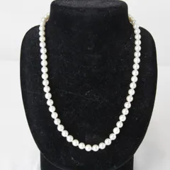 良品『USED』ネックレス パール/シルバー レディース オフホワイト 白 パーティ お呼ばれ 上品 小玉