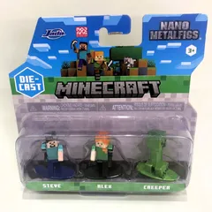 マインクラフト スティーブ アレックス クリーパー フィギュア3体セット【新品・未開封・海外限定】MineCraft