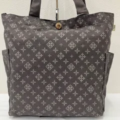 9593　Daily russet　デイリーラシット　トートバッグ　ハンドバッグ　レディース　キャンバス　モノグラム　シンプル　カジュアル　きれいめ