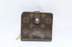 【LOUIS VUITTON】（ルイヴィトン）　二つ折り財布／モノグラム／コンパクトジップ
