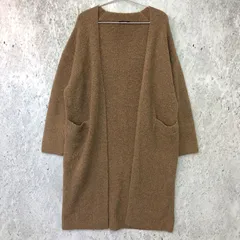 N. Natural Beauty Basic エヌ ナチュラルビューティーベーシック アルパカ 混 ブークレ ニット カーディガン モカ Mサイズ ◇〇☆のサムネイル