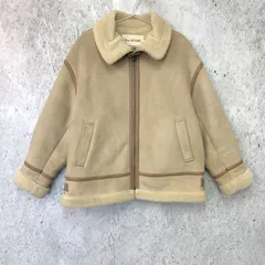Ray BEAMS レイビームス フェイク ムートン ボマー ブルゾン ベージュ 1サイズ ◇〇☆
