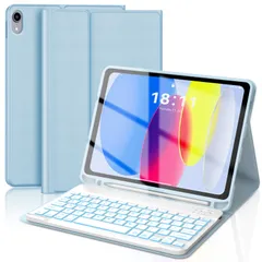 【2025年新モデル】iPad a16 ケース キーボード付き 第11世代 7色バックライト iPad 10世代 キーボード ケース 着脱式 ペン収納 薄型 軽量 ペン収納 多角度調整 オートスリープ機能 全面保護 アイパッド カバー 10.9/11 ...