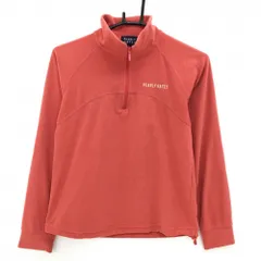 パーリーゲイツ 長袖ハイネックシャツ レッド系 ハーフジップ 起毛素材  レディース 1(M) ゴルフウェア PEARLY GATES