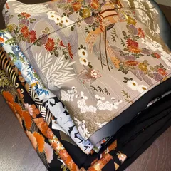 【まとめ売り】正絹留袖5枚 リメイク素材　ハンドメイド向け