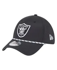 ニューエラ メンズ アクセサリー 帽子 New Era Mens Black Las Vegas Raiders Perforated 39THIRTY Flex Hat Black ブラック