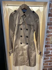 A-1736 ZARA BASIC ザラ ベーシック トレンチコート ブラウン系 ベージュ系 サイズUSA→XS