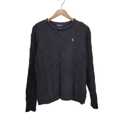 ポロラルフローレン POLO RALPH LAUREN ポニー刺繍 ケーブルコットンニット レディース  M