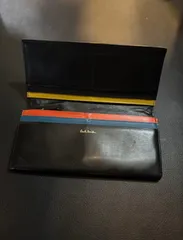 ポールスミス　長財布　黒　レザー　paul smith 革