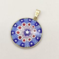 美品】patrick cox パトリックコックス フレアクロスネックレス ユリの