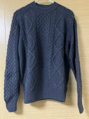 アーバンリサーチ ケーブル ニット ネイビー