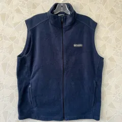 Columbia コロンビア フリースベスト ネイビー Lサイズ