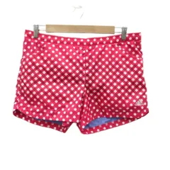 アディダス adidas スポーツウエア ショートパンツ 短パン L 赤 レッド ドット柄 /YS8 ■GY60