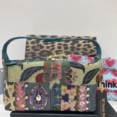 Y9518　Think Bee!　シンクビー！　ハンドバッグ　リッピ　タグ付き　箱入り　ゴブラン織り　レディース　きれいめ　シンプル　上品　エレガント　小さめ　ミニ　ビーズ刺繍　スパンコール