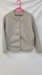 K【中古品】ボアフリースリラックスカーディガン ユニクロ UNIQLO レディース ファッション