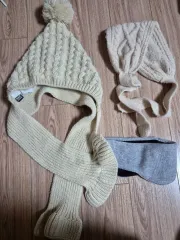 起毛バラクラバ、ランニングイヤーマフ、ニットイヤーマフの計3点まとめ