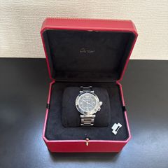 Cartier カルティエ パシャ シータイマー W31077M7 ブラックSS - メルカリ