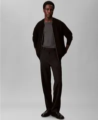 カルバンクライン メンズ アウター ジャケット・ブルゾン ニット ジャケット Calvin Klein Mens Tech Knit Bomber Jacket Black ブラック