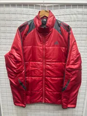 ［adidas］アディダス　スポーツウェア　ジップアップジャケット　レッド　XO 2511-513