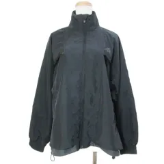 アディダス adidas 美品 24AW ワーディング ウーブンジャケット JN9954 ジップアップ スタンドカラー 裏メッシュ ロゴ刺繡 プリント M 黒 ブラック /X